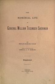 Front cover of The memorial life of General William Tecumseh Sherman by Edward Chase