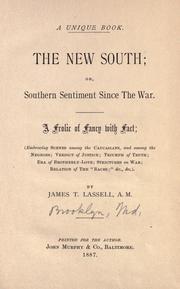 Cover of A unique book by James T. Lassell