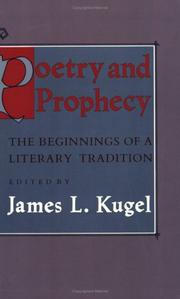 Front cover of Poetry and Prophecy by James L. Kugel
