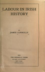 Cover of Labour in Irish history by Connolly, James