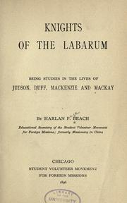 Cover of Knights of the Labarum by Harlan P. Beach