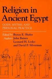 Front cover of Religion in ancient Egypt by John Baines