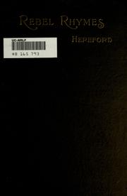 Front cover of Rebel Rhymes And Other Poems by Elizabeth J. Hereford