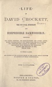 Front cover of Life of David Crockett by Davy Crockett