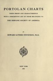 Front cover of Portolan charts; their origin and characteristics by Stevenson, Edward Luther