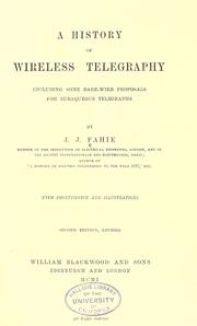 Cover of A history of wireless telegraphy by J. J. Fahie