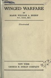 Cover of Winged warfare by William Avery Bishop