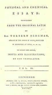 Front cover of Opuscula physica et chemica by Torbern Bergman