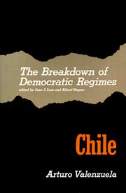 Front cover of The Breakdown of Democratic Regimes by Arturo Valenzuela