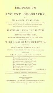 Front cover of Compendium of ancient geography by Jean Baptiste Bourguignon d' Anville