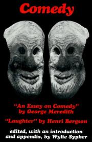Cover of Comedy by George Meredith