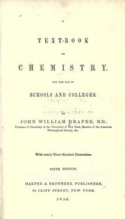 Front cover of A text-book on chemistry by John William Draper