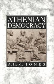 Front cover of Athenian democracy by A. H. M. Jones