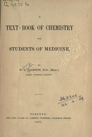 Cover of A text-book of chemistry by W. L. Goodwin