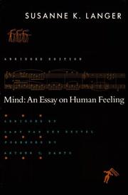 Cover of Mind by Susanne Katherina (Knauth) Langer