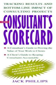 Cover of The Consultant's Scorecard by Jack Phillips