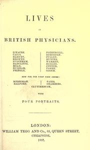 Front cover of Lives of British physicians by William Macmichael