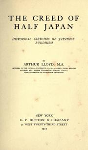 Cover of The creed of half japan by Lloyd, Arthur