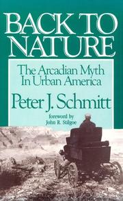 Cover of Back to nature by Peter J. Schmitt
