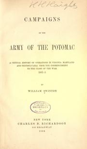 Front cover of Campaigns of the Army of the Potomac by William Swinton