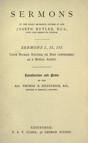Cover of Sermons by Joseph Butler