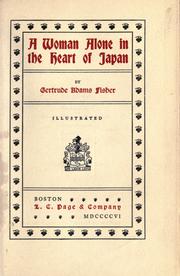 Front cover of A woman alone in the heart of Japan by Gertrude Adams Fisher