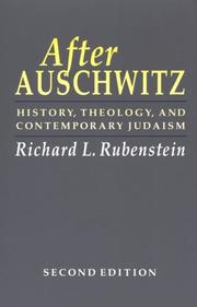 Cover of After Auschwitz by Richard L. Rubenstein