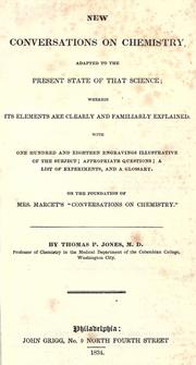 Front cover of New conversations on chemistry by Thomas P. Jones