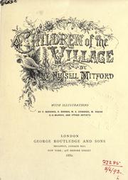 Front cover of Children of the village by Mary Russell Mitford