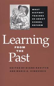 Cover of Learning from the past by Diane Ravitch