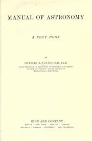 Front cover of Manual of astronomy by Charles A. Young