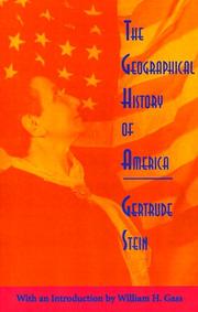 Front cover of The Geographical History of America by Gertrude Stein