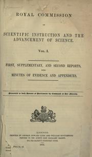 Cover of [Report] by Great Britain. Royal Commission on Scientific Instruction and the Advancement of Science