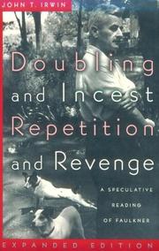 Front cover of Doubling and Incest / Repetition and Revenge by John T. Irwin