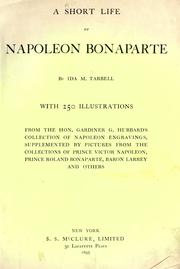 Cover of A short life of Napoleon Bonaparte by Ida Minerva Tarbell