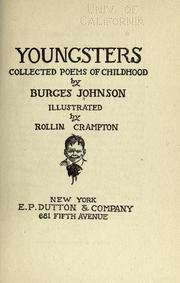 Cover of Youngsters by Johnson, Burges