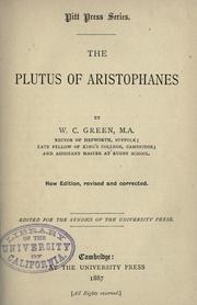 Front cover of The  Plutus of Aristophanes by Aristophanes