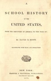 Front cover of A school history of the United States by D. Scott