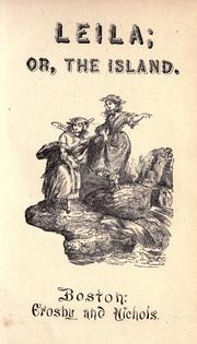 Front cover of Leila; or, The island by Ann Fraser Tytler