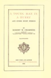 Cover of A young man in a hurry by Robert W. Chambers