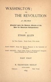 Front cover of Washington, or, The revolution by Allen, Ethan