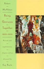 Cover of Being geniuses together, 1920-1930 by Robert McAlmon