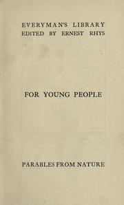Front cover of Parables from nature by Margaret Gatty
