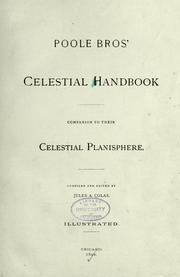 Cover of Poole bros' Celestial handbook by Jules A. Colas