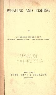 Cover of Whaling and fishing by Charles Nordhoff