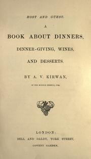 Cover of Host and guest by A. V. Kirwan