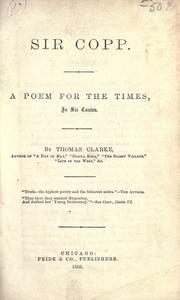 Cover of Sir Copp by Clarke, Thomas