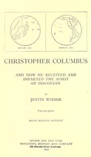 Cover of Christopher Columbus and how he received and imparted the spirit of discovery by Justin Winsor