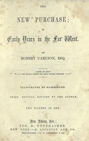 Cover of The new purchase by Baynard Rush Hall