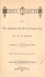Cover of Hidden treasures by Harry A. Lewis